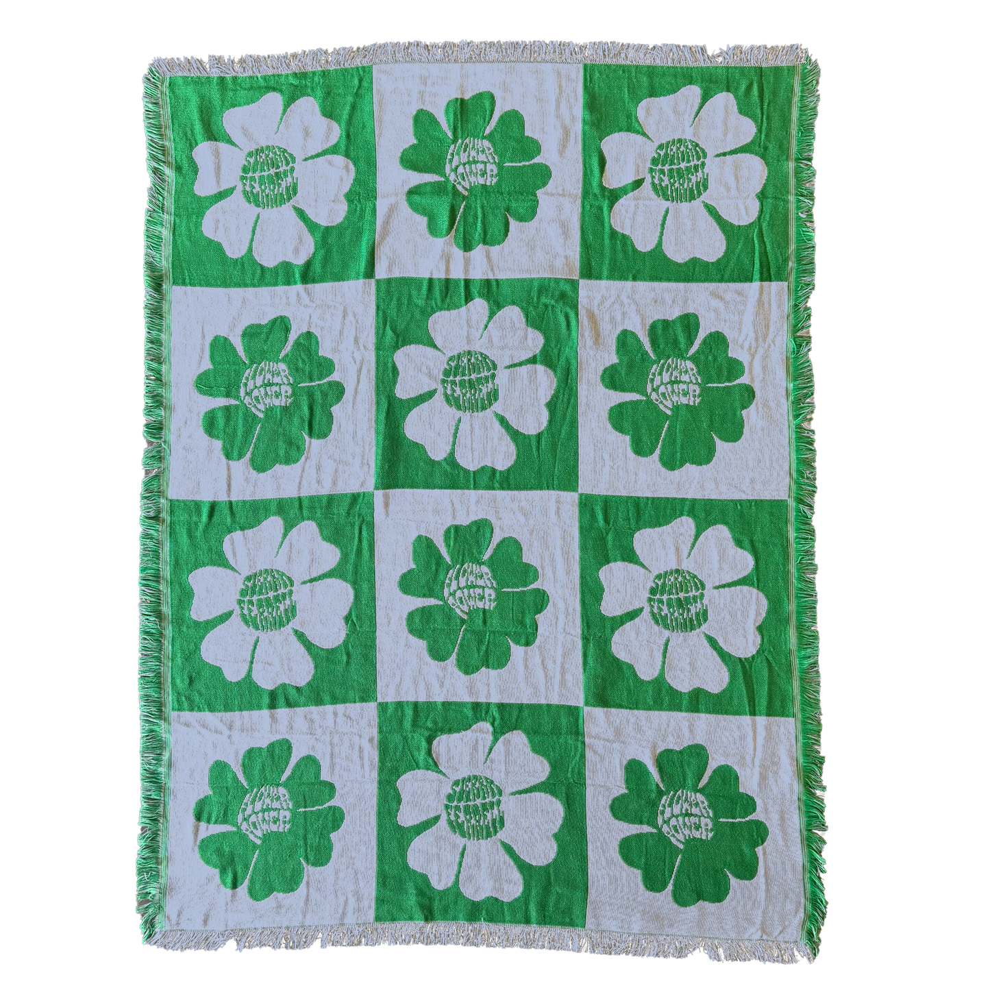 Blanket Flower Power Green/Blue