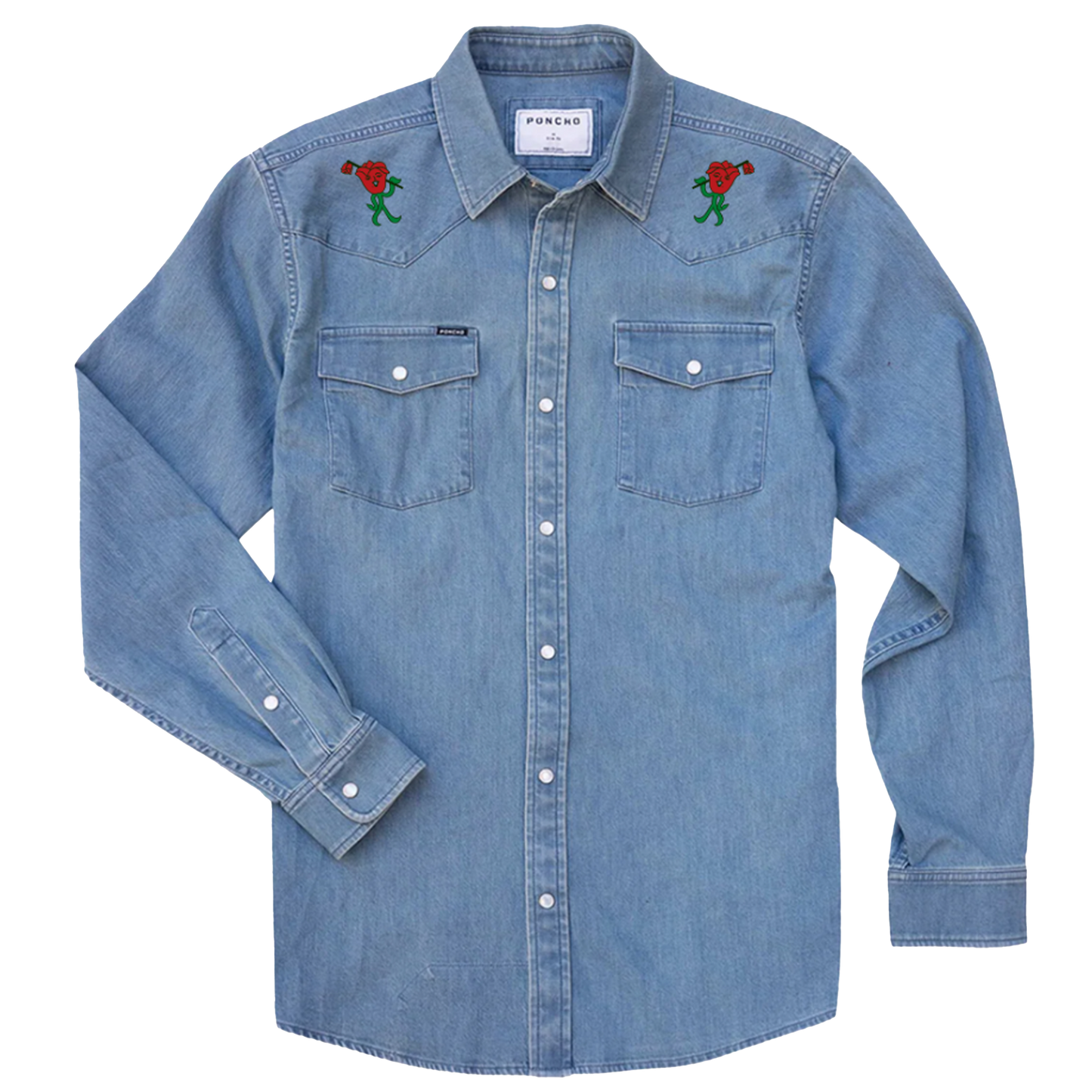 Denim Ramblin' Rose Shirt