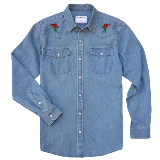 Denim Ramblin' Rose Shirt