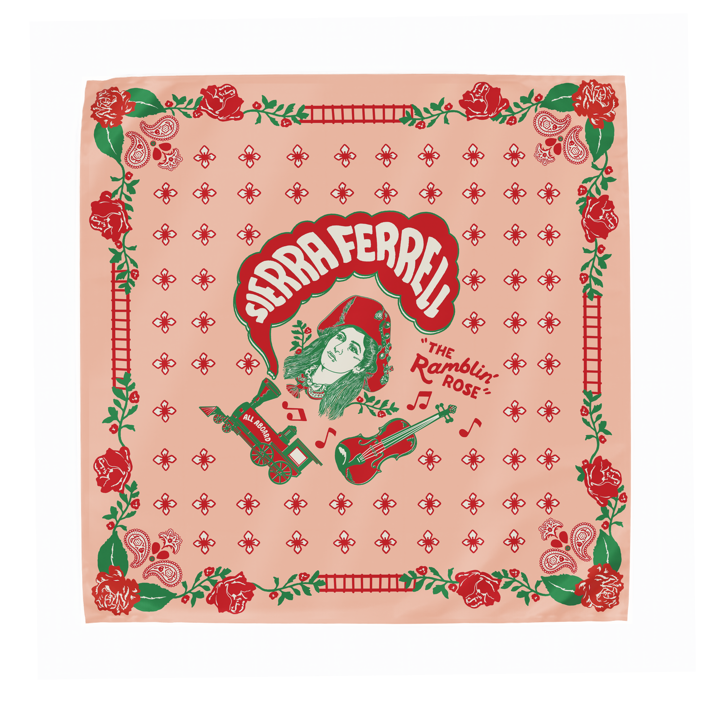 Bandana Train Pink