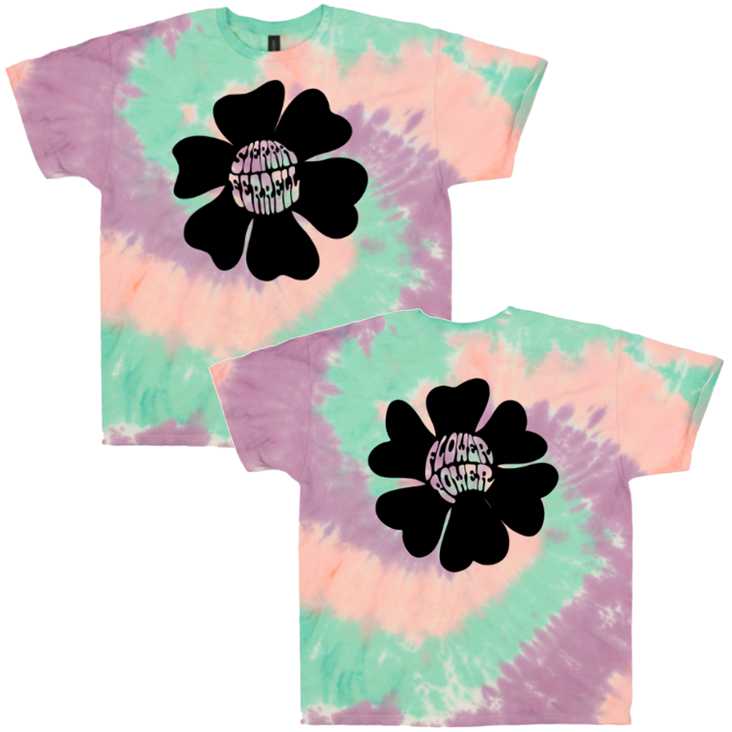 Tie Dye Flower Power Tee