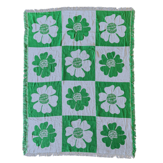 Blanket Flower Power Green/Blue