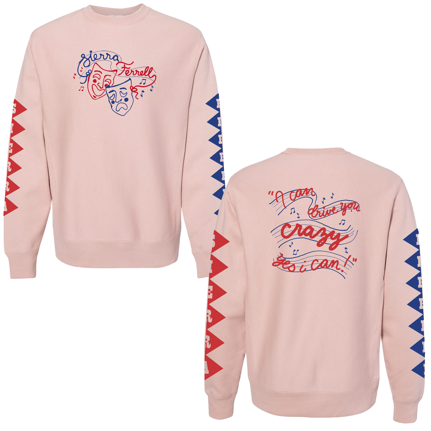 Crewneck Pink Masks